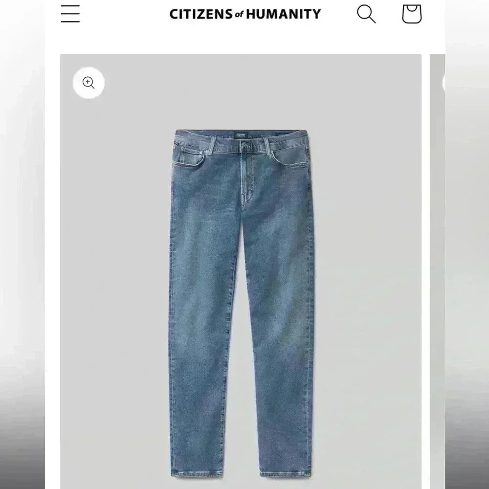 Citizens of Humanity The London Tapered  Slim Perform Jean Denim Waist 29 mens